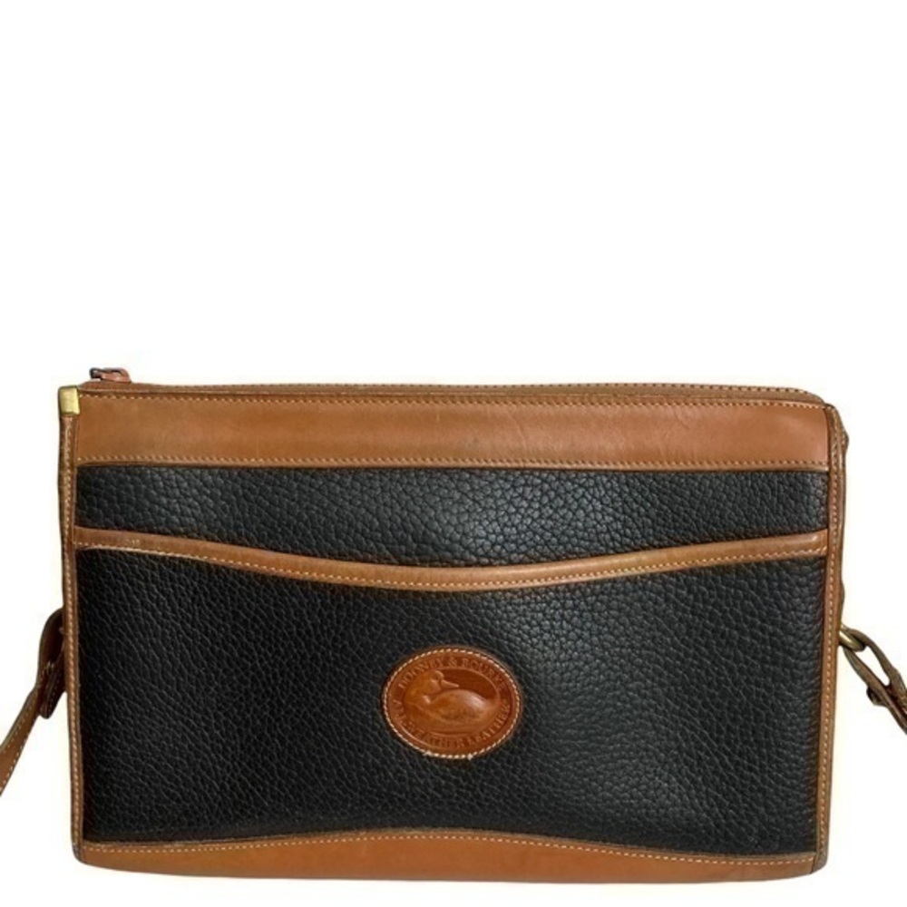 Dooney and Bourke vintage all weather leather black brown bag
